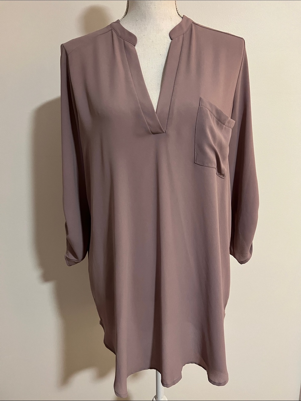 Roll tab long sleeve Tunic
